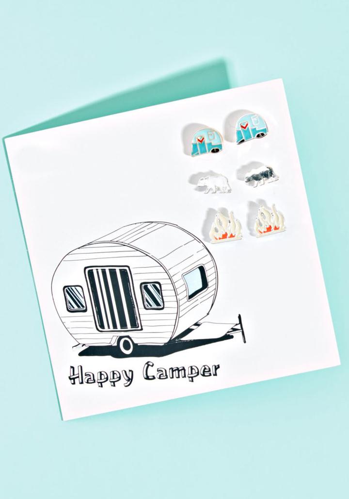 Modcloth Camping Champion Earring Set