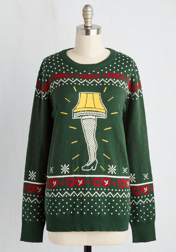 Modcloth It's A Major Reward! Sweater In S
