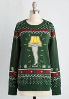 Modcloth It's A Major Reward! Sweater In S