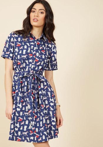  Pup The Question Shirt Dress In S