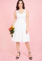  Bestowed With Beauty Fit And Flare Dress In Ivory In Xs