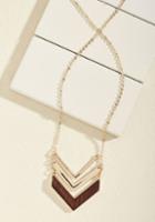 Modcloth Terrace At My Heartstrings Necklace In Wood