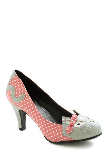 Modcloth Meow's The Time Heel In Pink