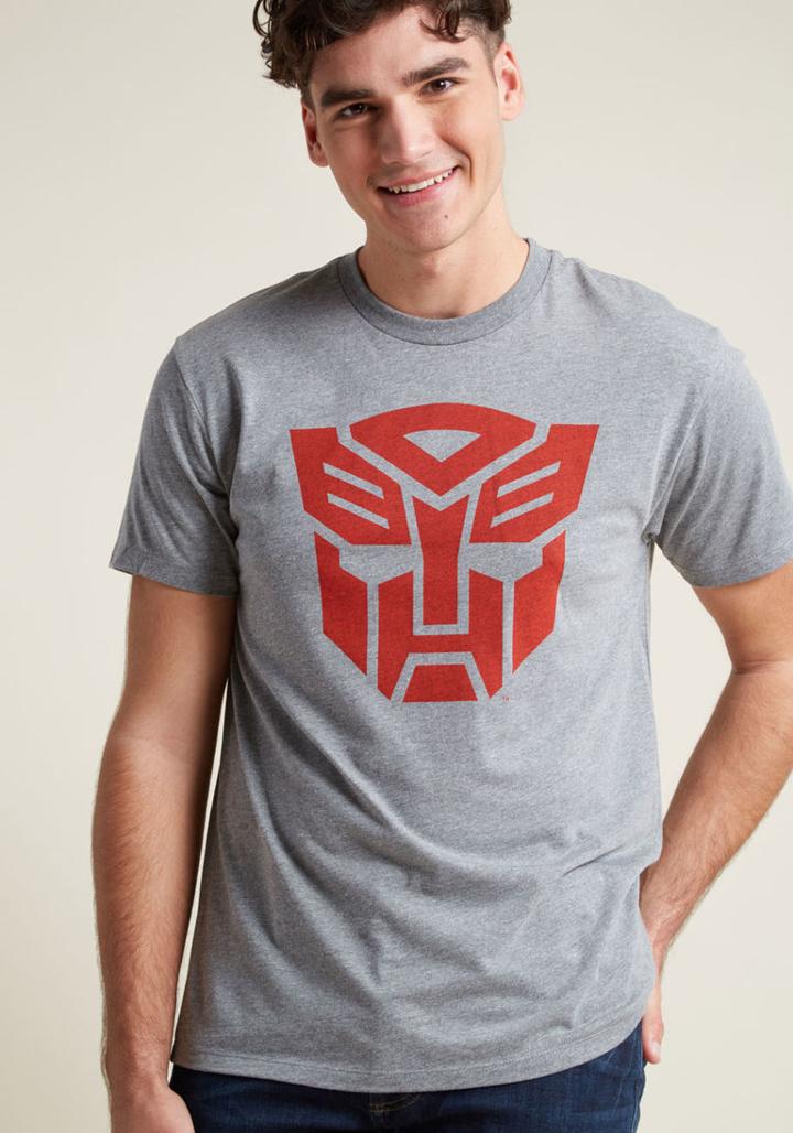 Modcloth Autobot Aficionado Men's Graphic Tee In Xxl