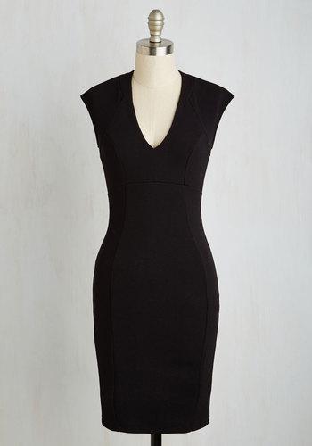  Raising Glasses Sheath Dress In Noir In S