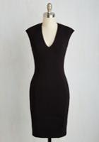  Raising Glasses Sheath Dress In Noir In S