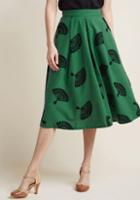 Modcloth B. Jones Style Midi Skirt In Pine In 3x