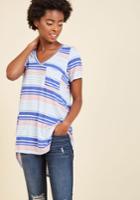  Packing Preserves T-shirt In Blue Stripes In 4x