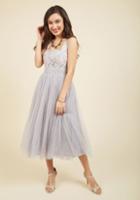 Modcloth Tulle Time Midi Dress In 8 (uk)