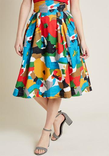 Emilyandfin Emily And Fin Far-out And Fabulous Midi Skirt In Floral In 1x