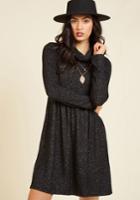  Honoring Hygge Dress In Charcoal In Xs