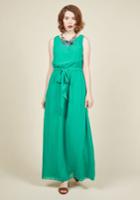  You're Flowing Places Maxi Dress In Jade In Xs