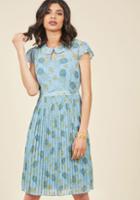 Modcloth Expansive Interests A-line Dress In Pineapple In 4x