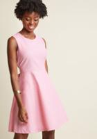 Companiafantastica Compania Fantastica Confidently Classic A-line Dress In Blush In M