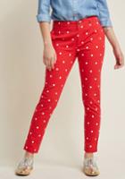Modcloth Sassy And Structured Skinny Pants In Dots In 1x