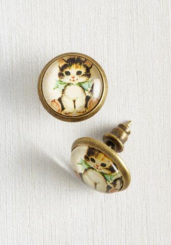  From Meow On Earrings