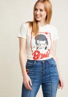 Modcloth Electric You Graphic T-shirt In L