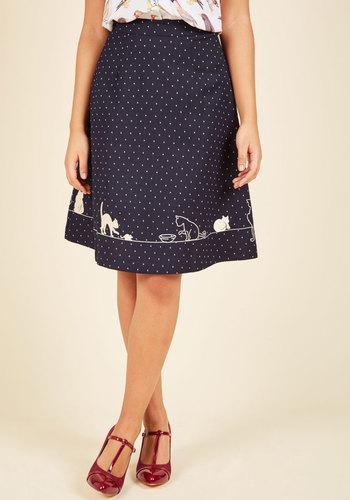  First Wag, Then Play A-line Skirt In S