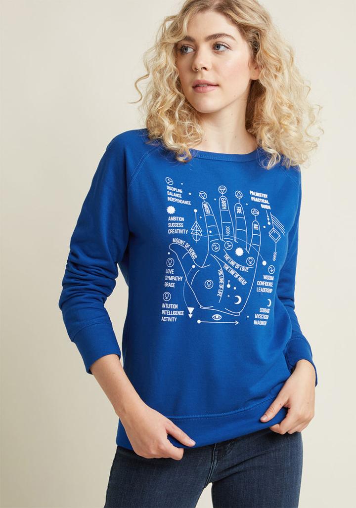 Modcloth It's All In The Palm Pullover In Xl