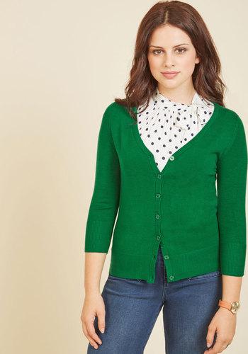  Charter School Cardigan In Clover In Xs