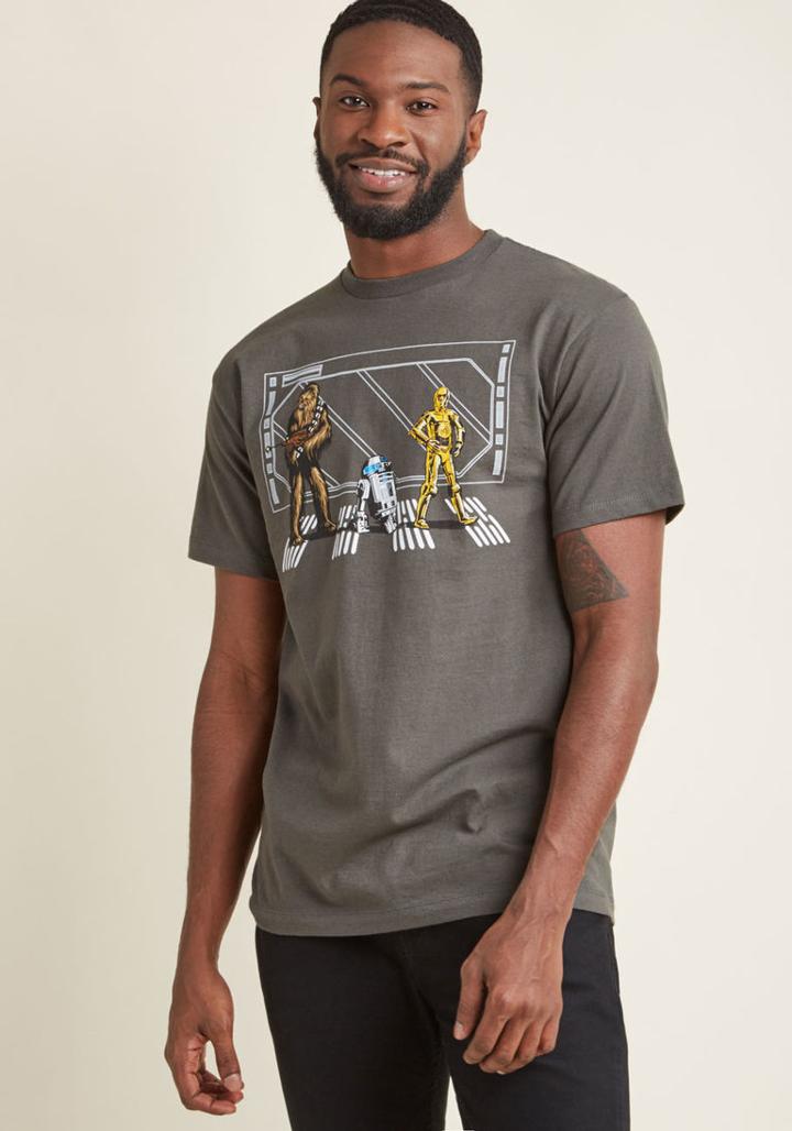 Modcloth Get The Blast Laugh Men's Graphic Tee In L