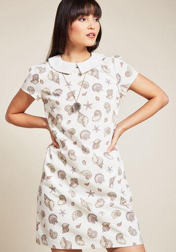 Saltwater Melodies Sheath Dress In Xs