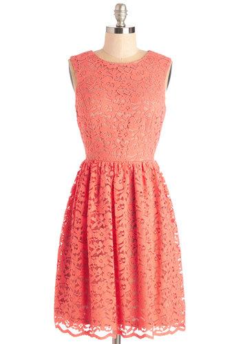 Ivyblu Perfect Dance Partner Dress In Coral
