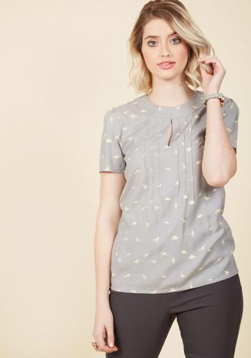 Modcloth Yard Work And Dedication Top In Dinos