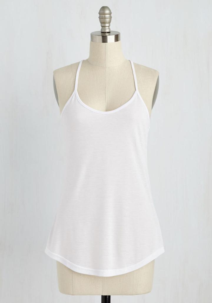 Modcloth Peace And Kayak Top In Cloud In 3x