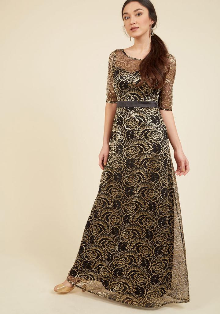 Modcloth Divine In Mind Maxi Dress In M
