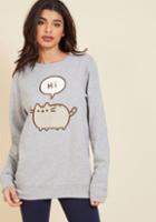 Modcloth Claws And Effect Sweatshirt In S