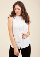  Can't Believe My Socialize Sleeveless Top In Ivory In M