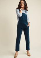 Modcloth Fall Potluck Overalls In Dusk In 3x
