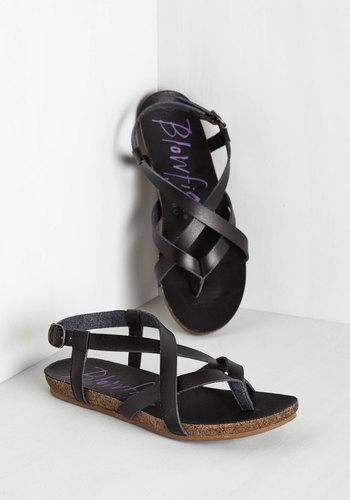 Blowfishllc Everyday Nonchalance Sandal In Black