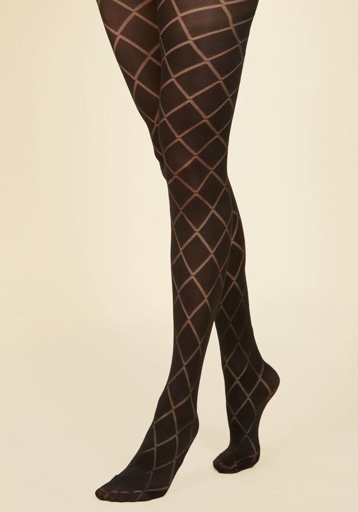 Modcloth Famous Lattice Words Tights