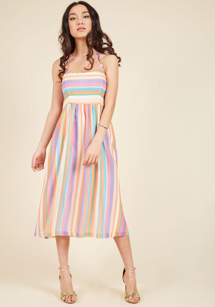 Modcloth Purposefully Piquant Midi Dress
