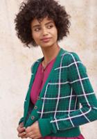 Modcloth Plaid V-neck Cropped Cardigan In L
