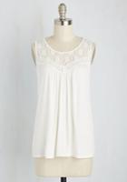  Sweet-spirited Tank Top In White In 3x