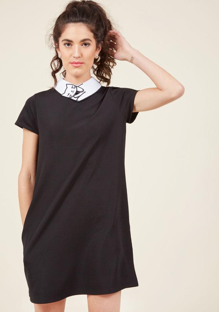  Cats Me If You Can Shift Dress In L