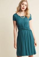 Modcloth A Whole New Whorl Jersey Dress In Ocean