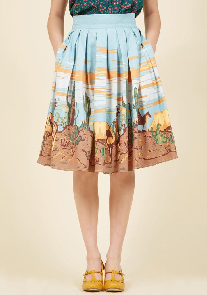  Hard At Quirk A-line Skirt In Xl