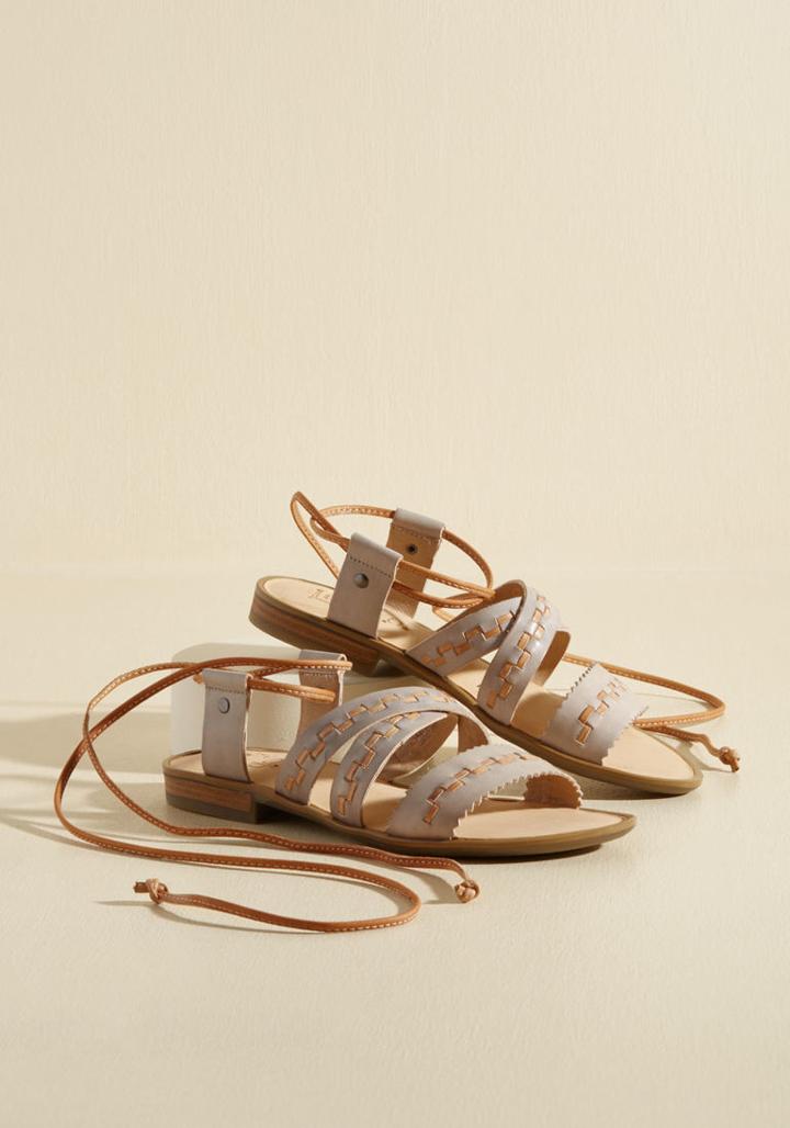 Topstitch Bliss Leather Sandal In 7