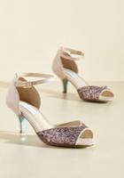  A Most Marvelous Midnight Peep Toe Heel In 6
