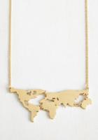  There's A Map For That Necklace In Gold