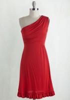 Modcloth Midnight Sun Dress In Red In L