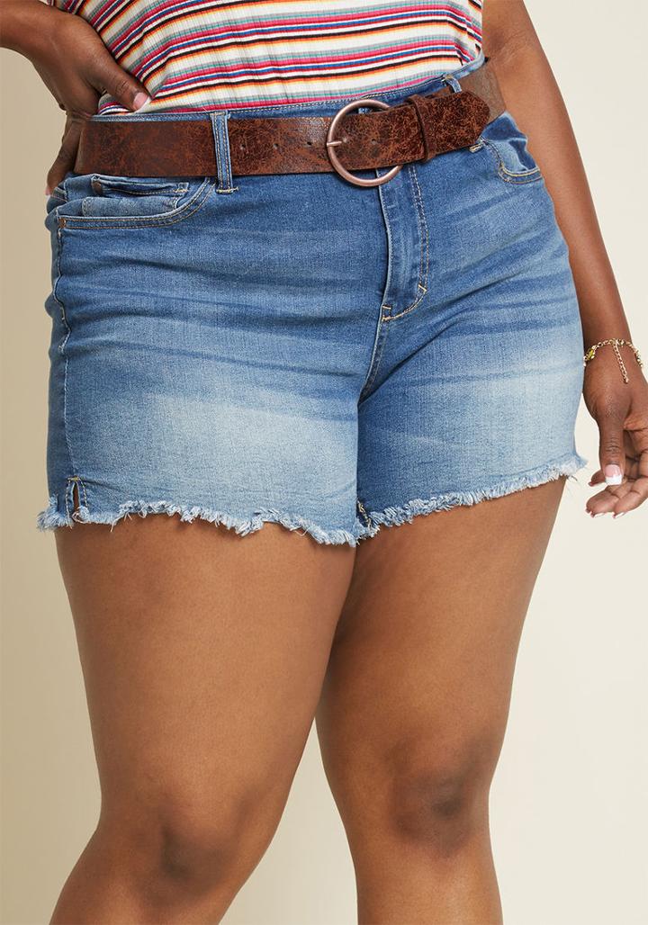Modcloth Chill At Will Denim Shorts In 5