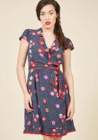  Daytime Dapper Wrap Dress In Navy In L