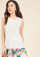 Modcloth Meaningful Meeting Sleeveless Top