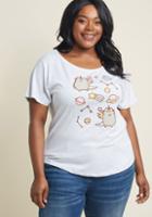 Modcloth Pusheen The Boundaries Graphic T-shirt In L