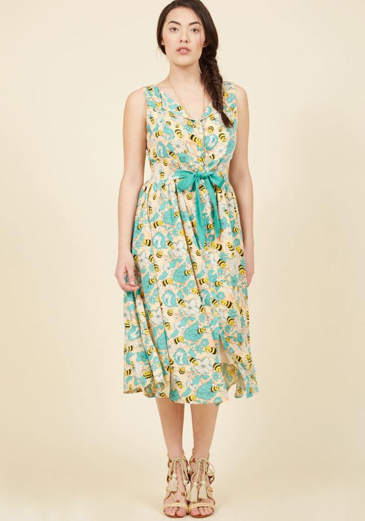  Beauty And The Bees Shirt Dress In 2x
